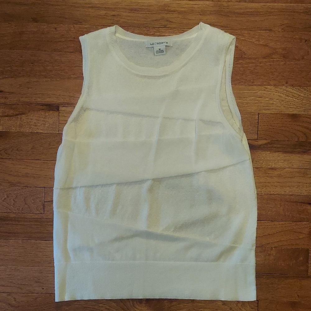 Lacoste Women's White Sleeveless Top